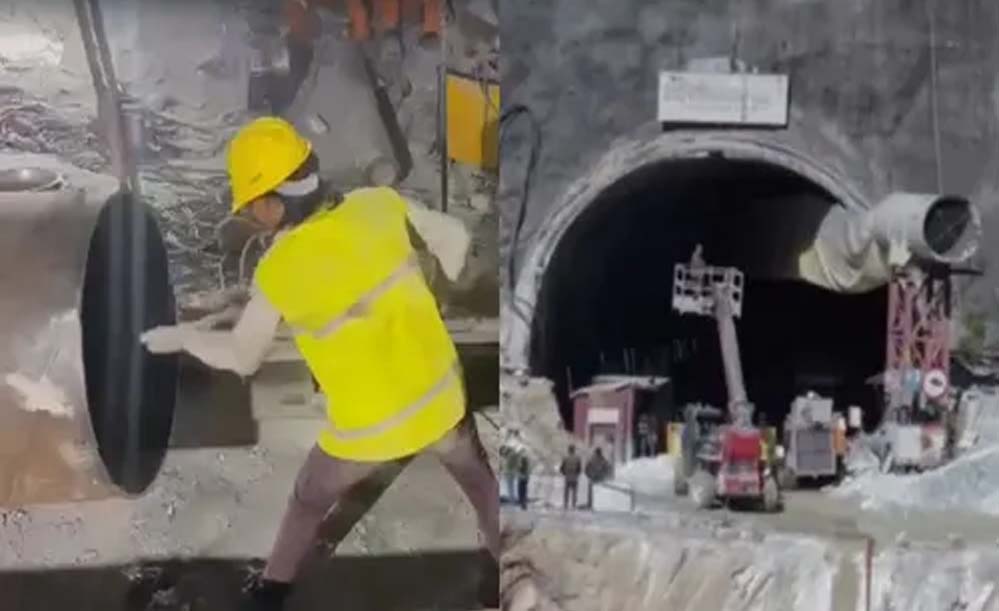 Uttarkashi Tunnel Accident : ‘रैट होल माइनिंग’ विशेषज्ञों ने काम शुरू किया, वर्टिकल ड्रिलिंग 50 मीटर तक पहुंची