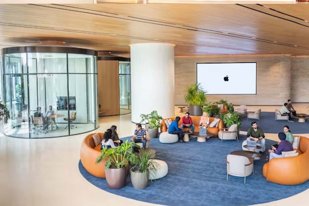 एप्पल ने भारत में खोला नया ऑफिस, 1,200 कर्मचारियों के काम करने की व्यवस्था