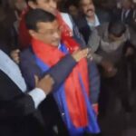 अरविंद केजरीवाल पर फिर हमला, फेंका गया ‘लिक्विड’, आरोपी को हिरासत में लिया गया