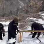 हेमकुंड साहिब में बिछी सफेद चादर, बर्फ काटकर रास्ता बनाने में जुटी सेना