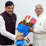 राज्यपाल पटेल से मुख्यमंत्री डॉ. यादव ने की सौजन्य भेंट