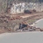धनबाद में भारी बारिश से फिर भू-धंसान, सड़क पर बढ़ा खतरा