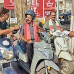 Arun Sao का अनोखा अंदाज: विकास कार्यों के निरीक्षण के लिए स्कूटी से निकले