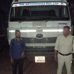 रेत के अवैध परिवहन पर बड़ी कार्रवाई, 6 हाइवा और 3 ट्रैक्टर जब्त