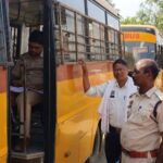 स्कूली बसों पर प्रशासन की सख्ती, 51 बसों की जांच में 5 में मिलीं खामियां; काटे गए चालान