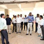 लोक निर्माण विभाग के सचिव ने निर्माणाधीन कंपोजिट बिल्डिंग के कार्यों का किया निरीक्षण