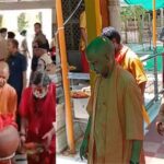दतिया के पीतांबरा पीठ पहुंचे CM योगी और डिप्टी CM मौर्य, विधि-विधान से की पूजा-अर्चना