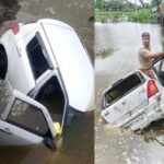 राजगढ़ में तालाब में गिरी तेज रफ्तार कार, पांच लोगों की दर्दनाक मौत हुई