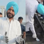 लुधियाना रेलवे स्टेशन पर मंत्री बिट्टू का अलग अंदाज, ट्रैक पर उतरकर उठाए कचरे और बच्चों के डायपर