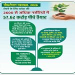 रोपने के लिए प्रदेश की 2600 से अधिक नर्सरियों में 57.62 करोड़ पौधे तैयार