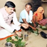 मुख्यमंत्री डॉ. यादव ने जनजातीय परिवार के घर किया भोजन