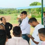 कलेक्टर ने निर्माणाधीन गौ अभ्यारण्य का किया निरीक्षण