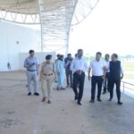 राज्योत्सव स्थल का अधिकारियों ने किया निरीक्षण, तैयारियों एवं व्यवस्थाओं के संबंध में की चर्चा